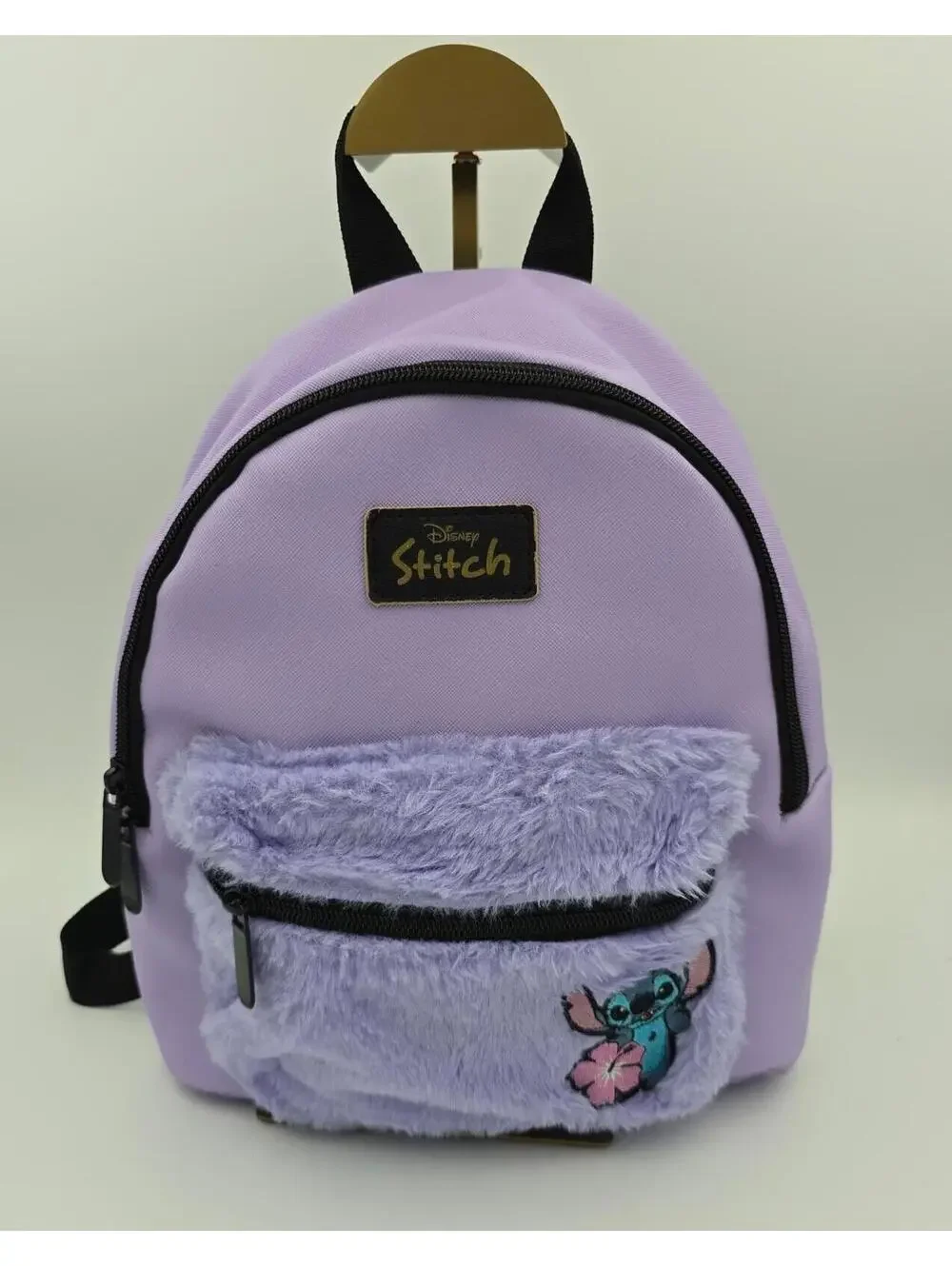 Disney Stitch Mini Backpack Purple Plush Pocket Lilo & Stitch 10